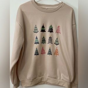 Christmas tree sweatshirt, never worn